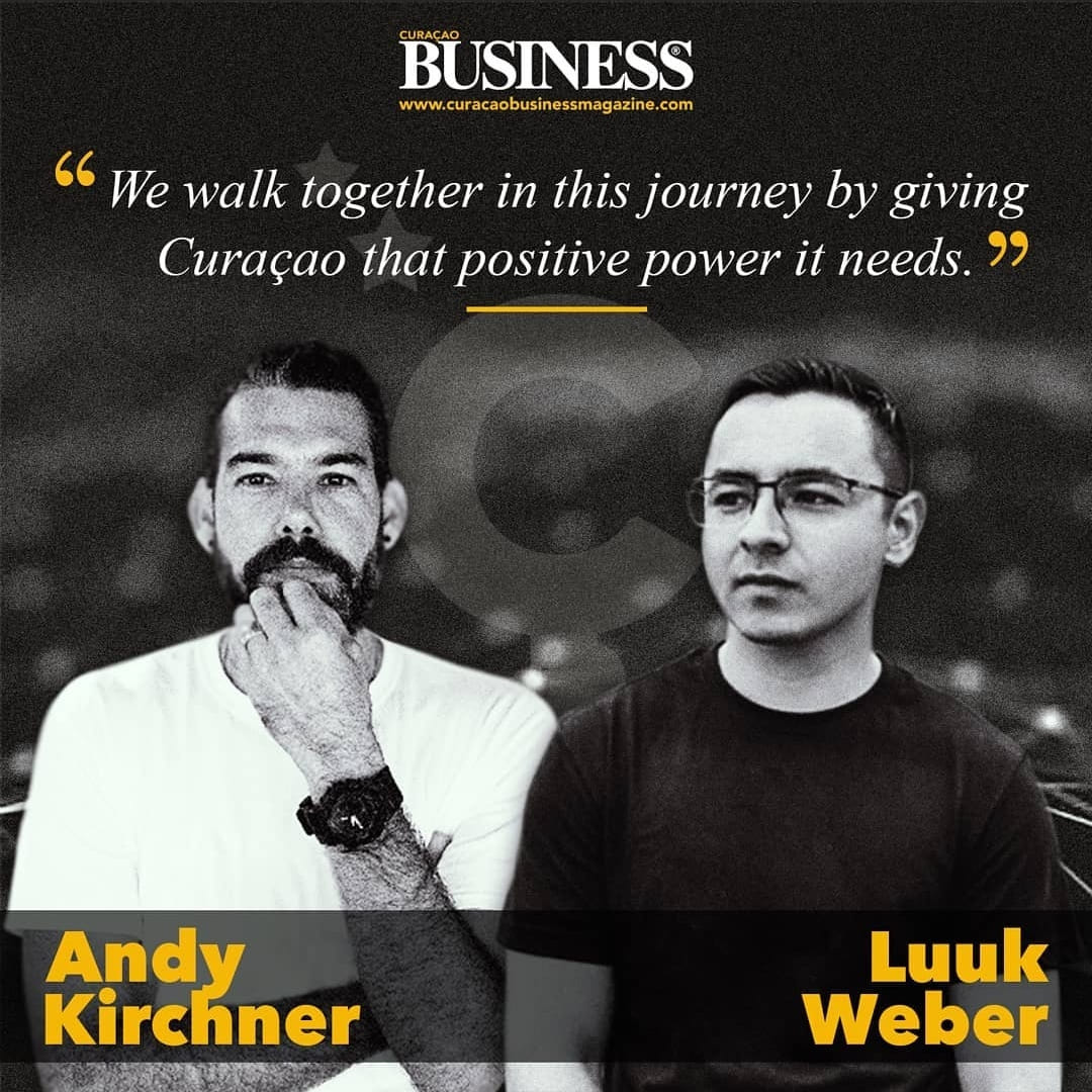 Curacao Business Magazine Innovation Ç Dcommunicates articleAndy Kirchner and Luuk Weber